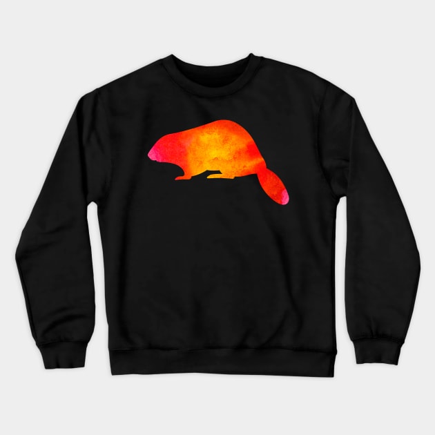 Beaver Critter Crewneck Sweatshirt by Wright Art